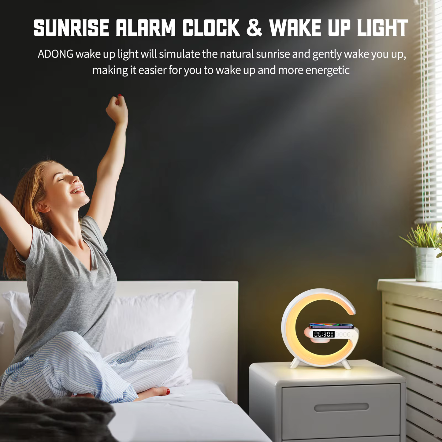 Lumosun Modern wake up light alarm clock