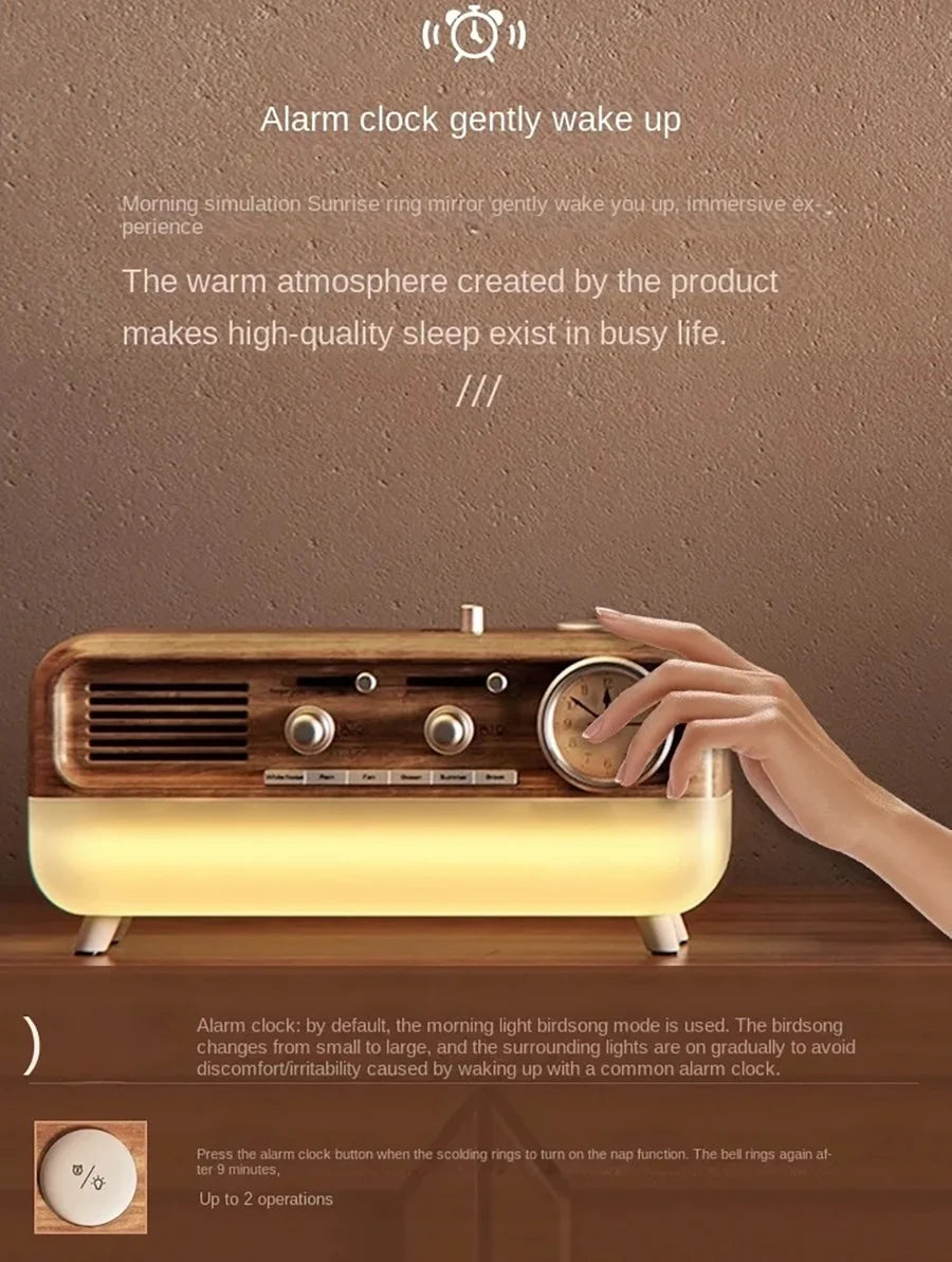 Lumosun Vintage Sleep wake-up light alarm clock