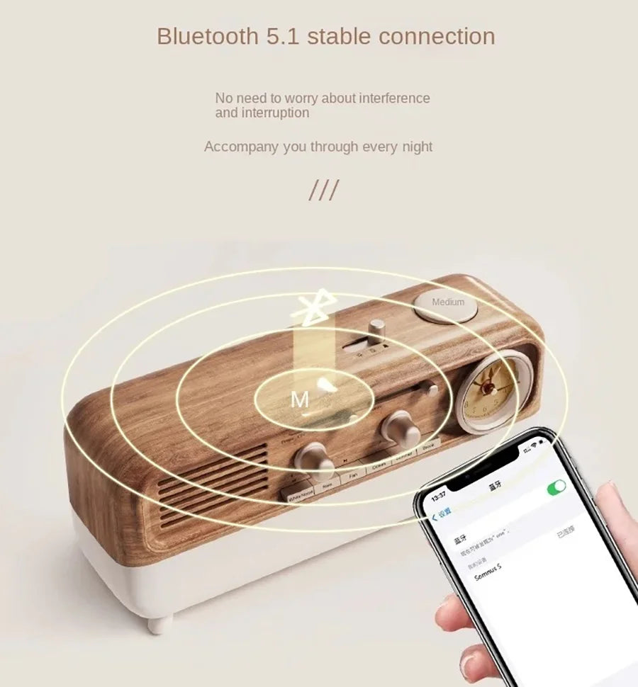 Lumosun Vintage Sleep wake-up light alarm clock