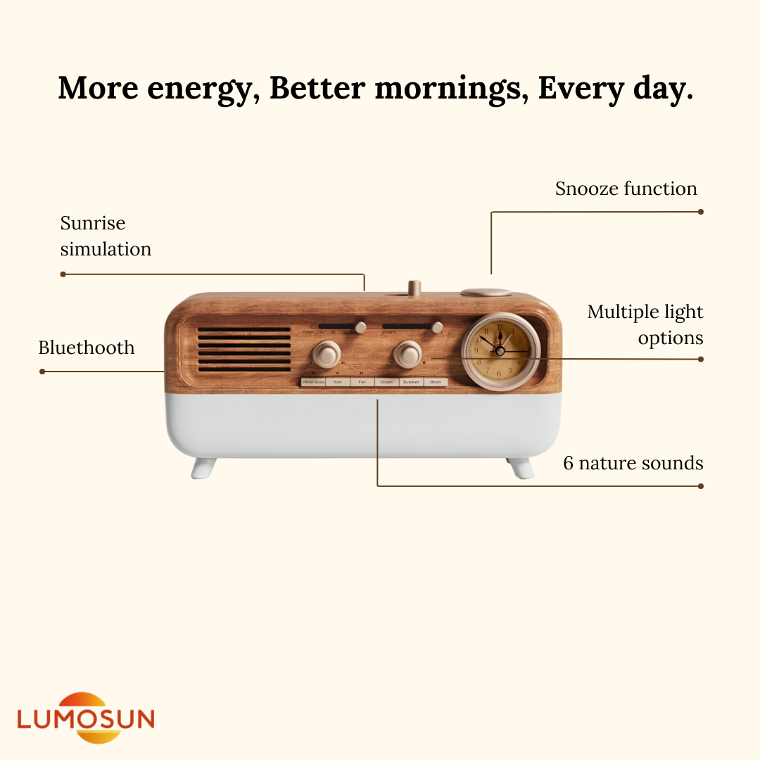 Lumosun Vintage Sleep wake-up light alarm clock