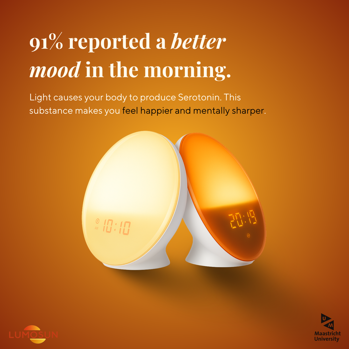 Lumosun Halo One wake up light alarm clock